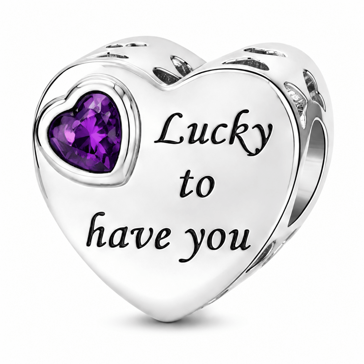 Personalized Photo & Engraved Birthstone Heart Charm
