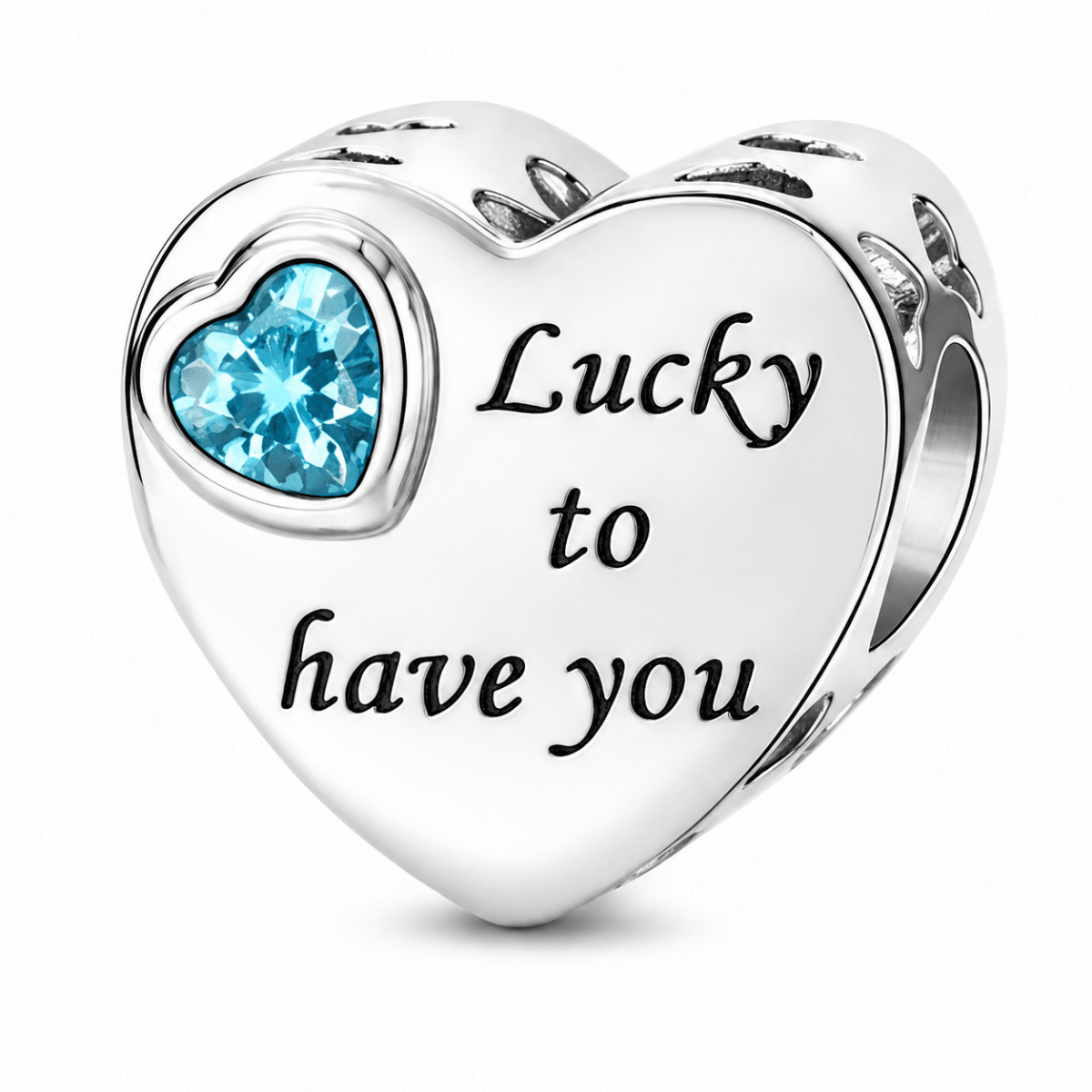 Personalized Photo & Engraved Birthstone Heart Charm