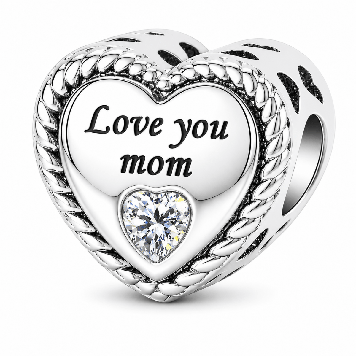 Personalized Photo & Engraved Heart Charm