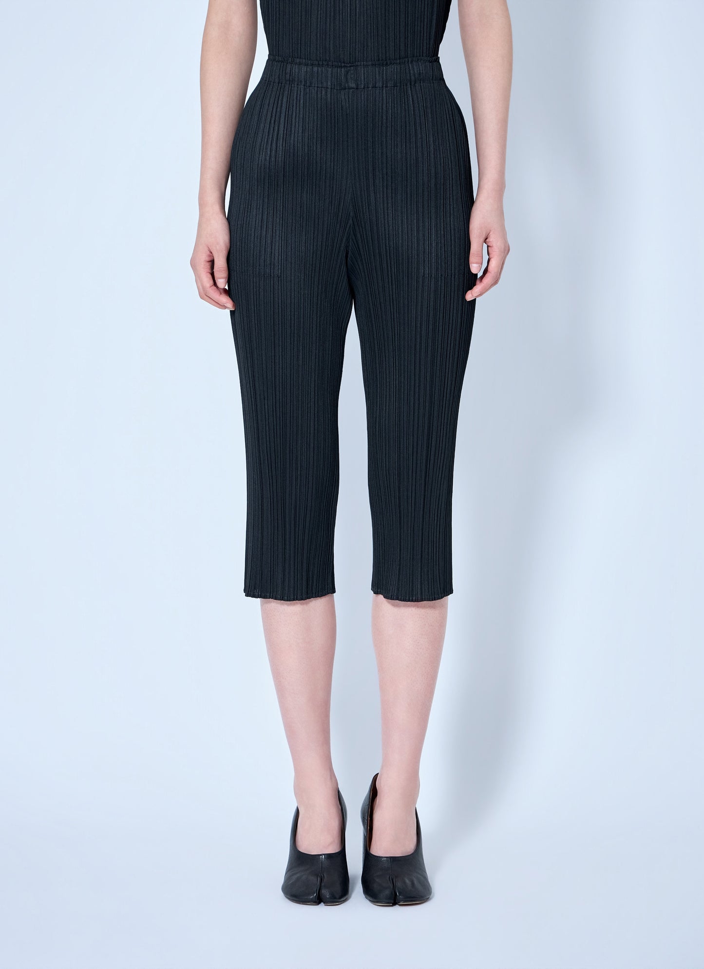 Pleats Please Issey Miyake Women Pleated Cropped Trousers