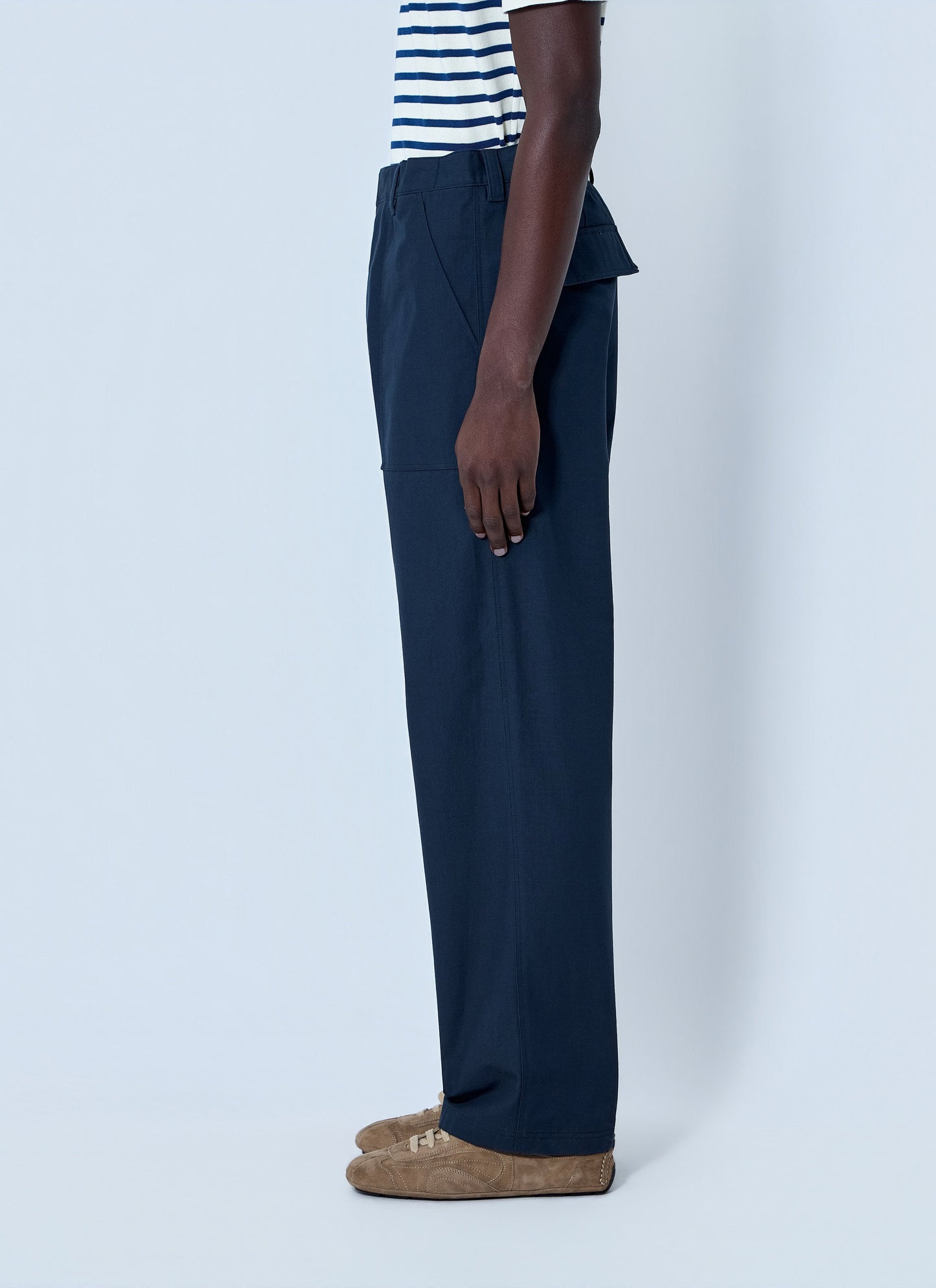 Prada Men Wide-Leg Tailored Trousers