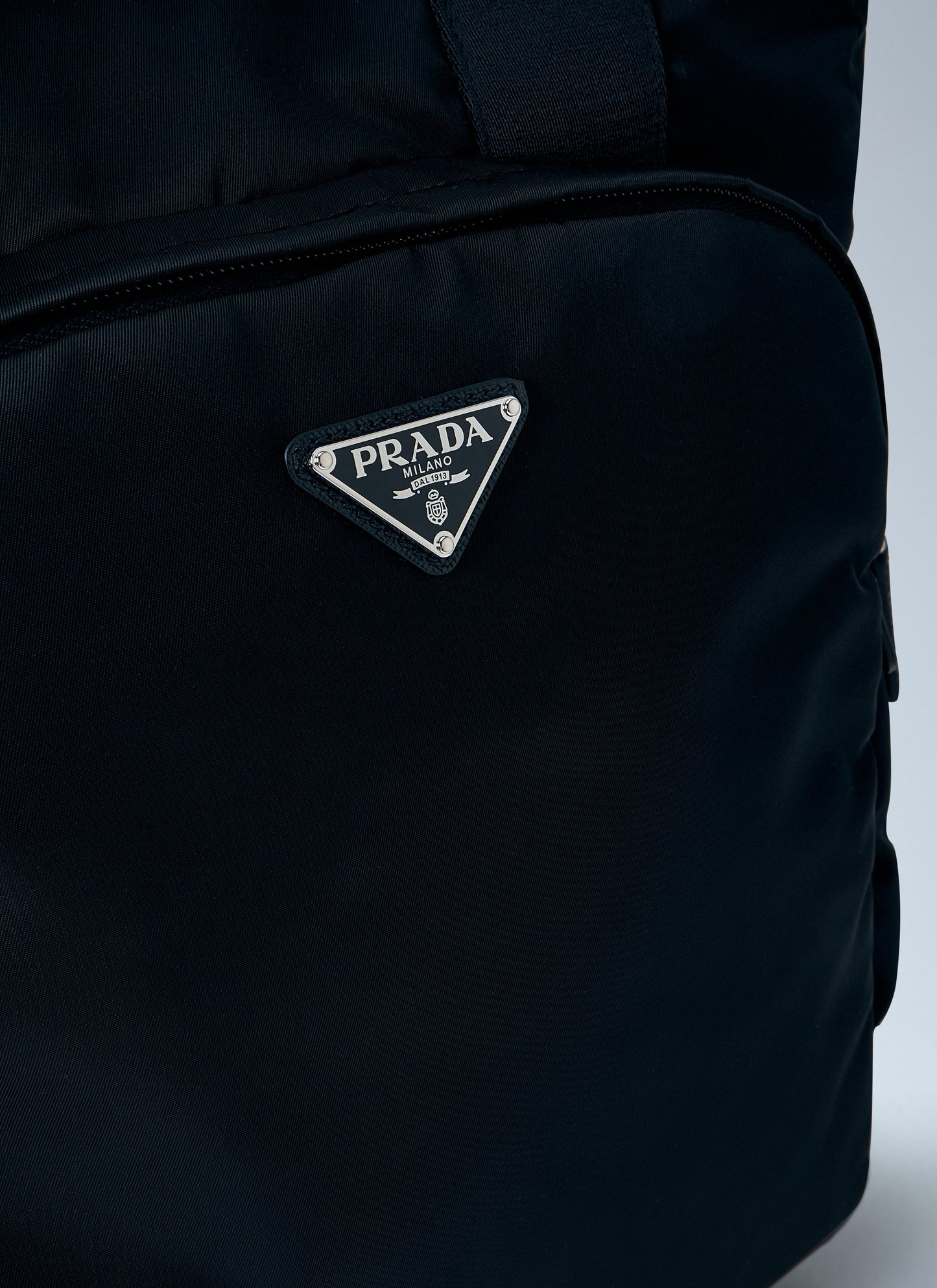 Prada Men Re-Nylon Logo-Plaque Tote Bag