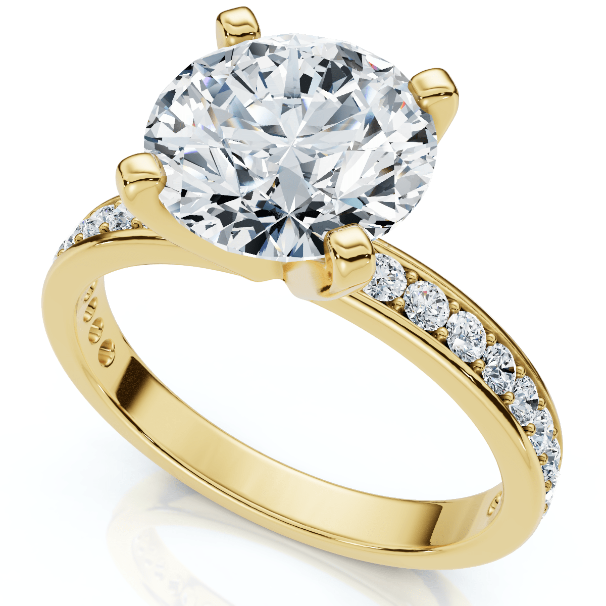 Certified 2 1/4Ct Cathy Diamond Engagement Ring 14k Gold or Platinum Lab Grown