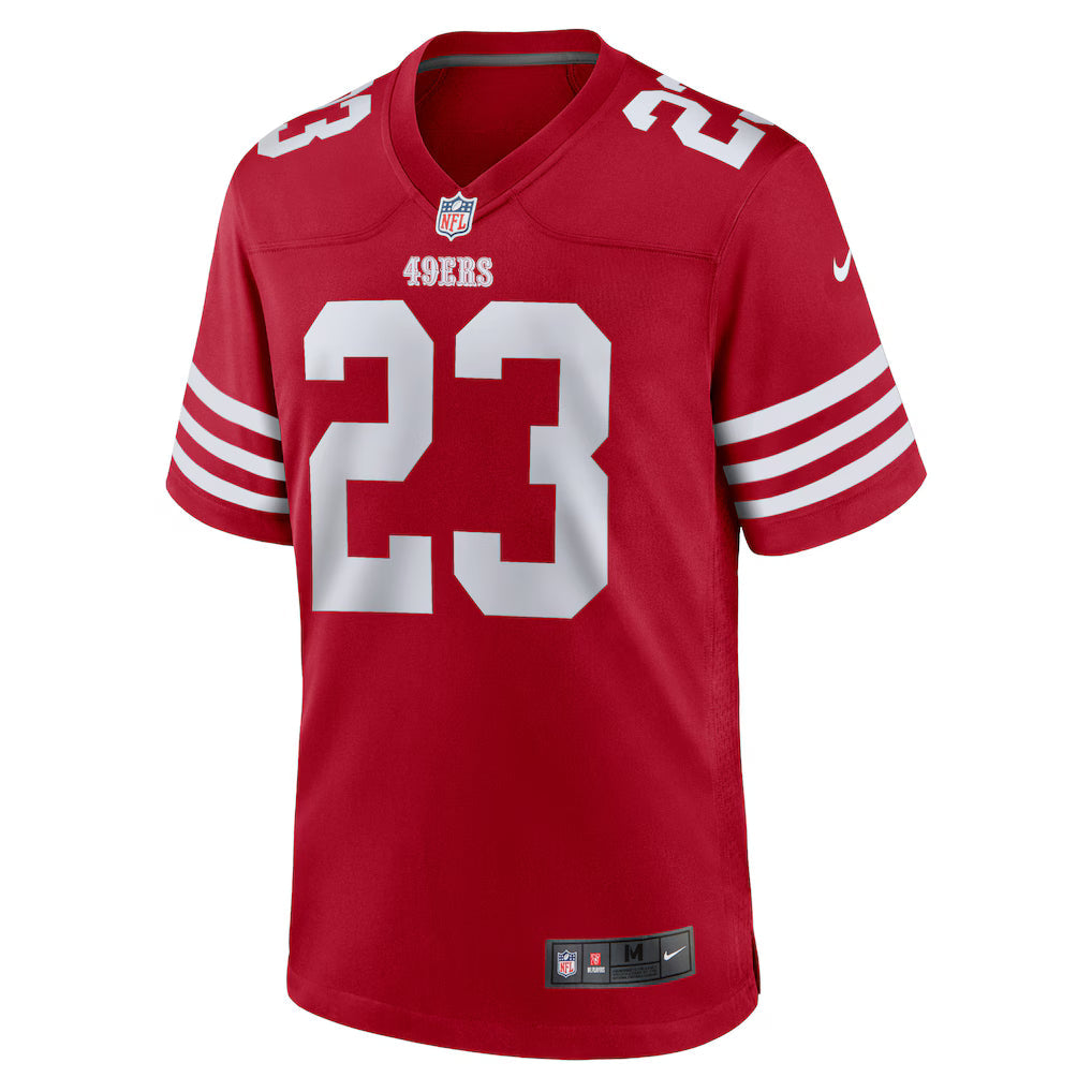 Christian McCaffrey San Francisco 49ers Player Game Jersey - Scarlet