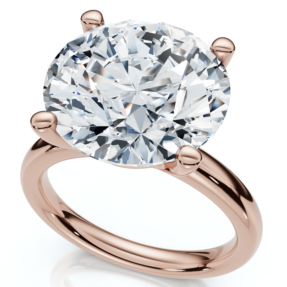 Certified 9Ct Aurora Solitaire Diamond Engagement Ring Lab Grown