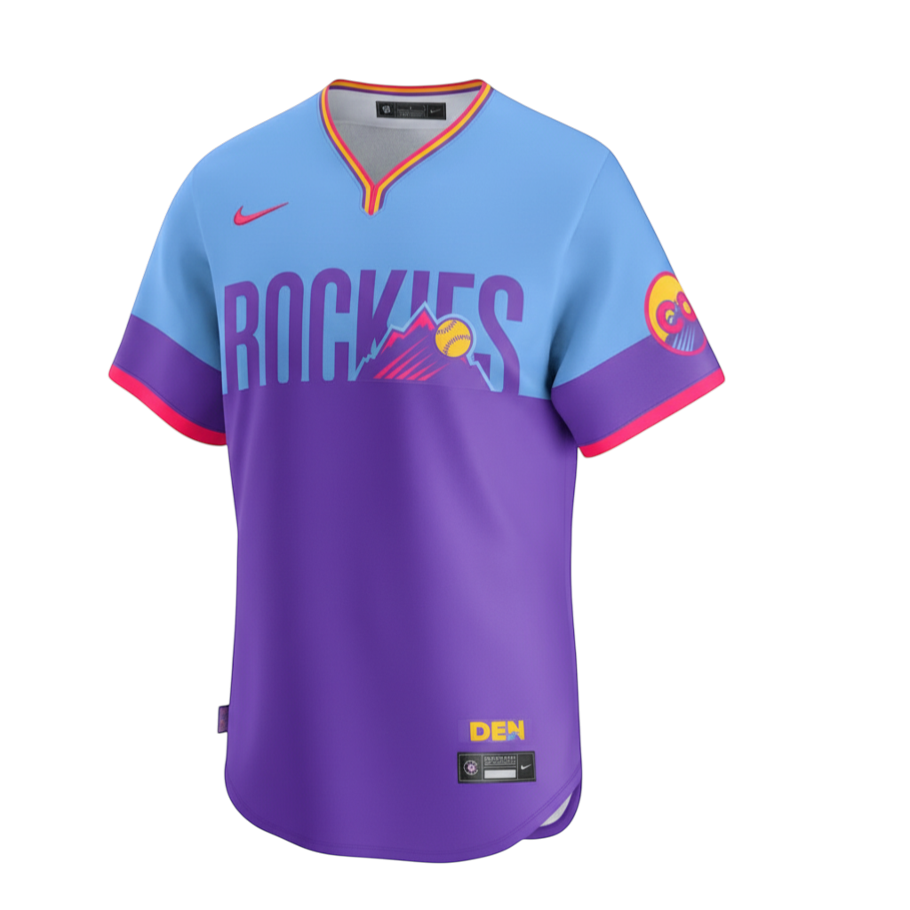 Colorado Rockies 2025-26 City Connect Limited Jersey - Purple/Light Blue