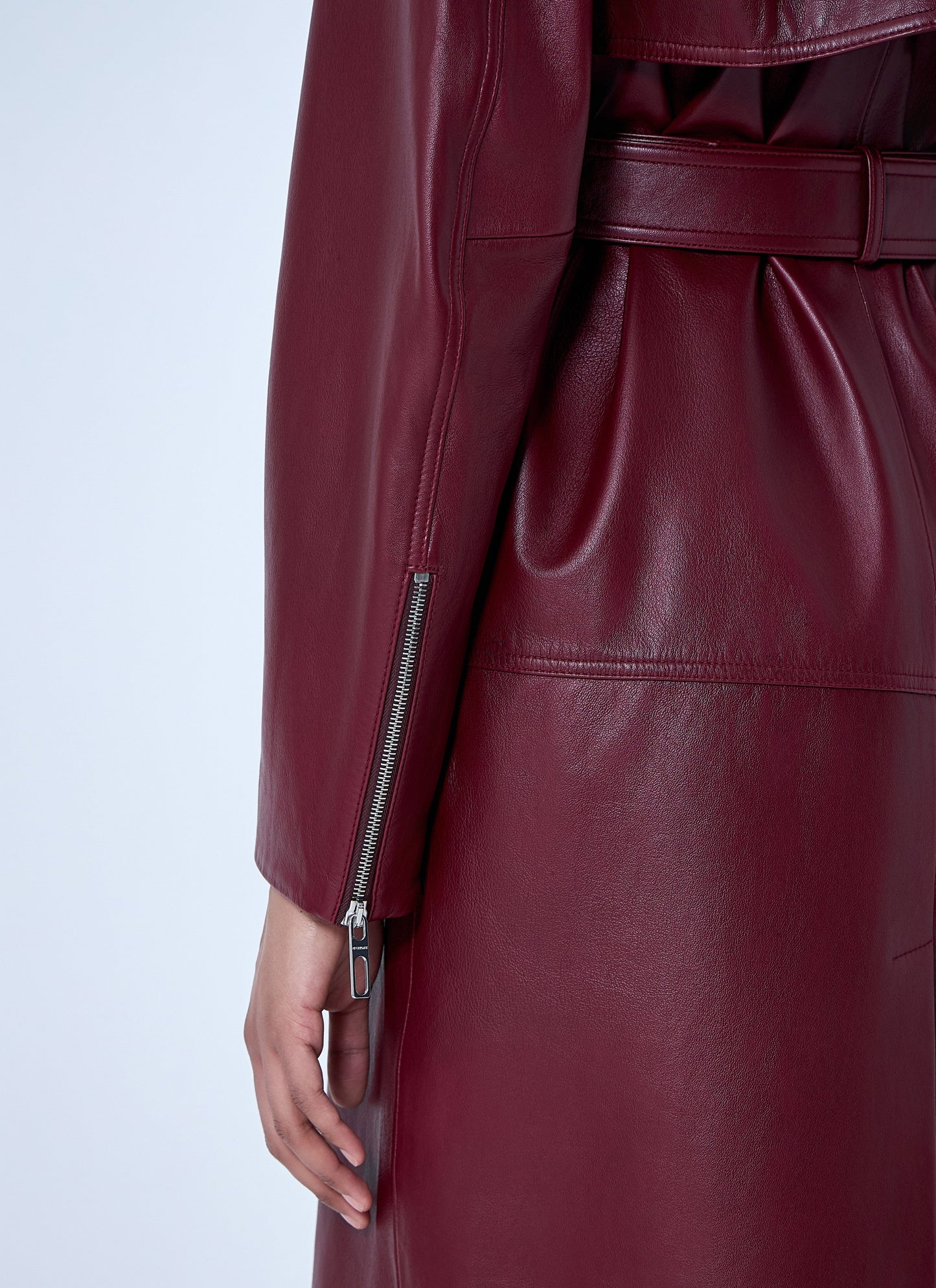 Sportmax Women Long Leather Coat