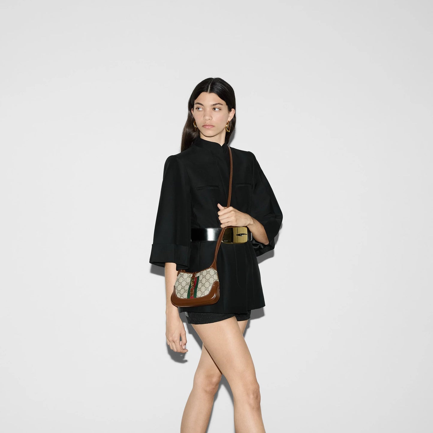 Gucci Women Jackie 1961 Mini Hobo Bag With Shoulder Strap