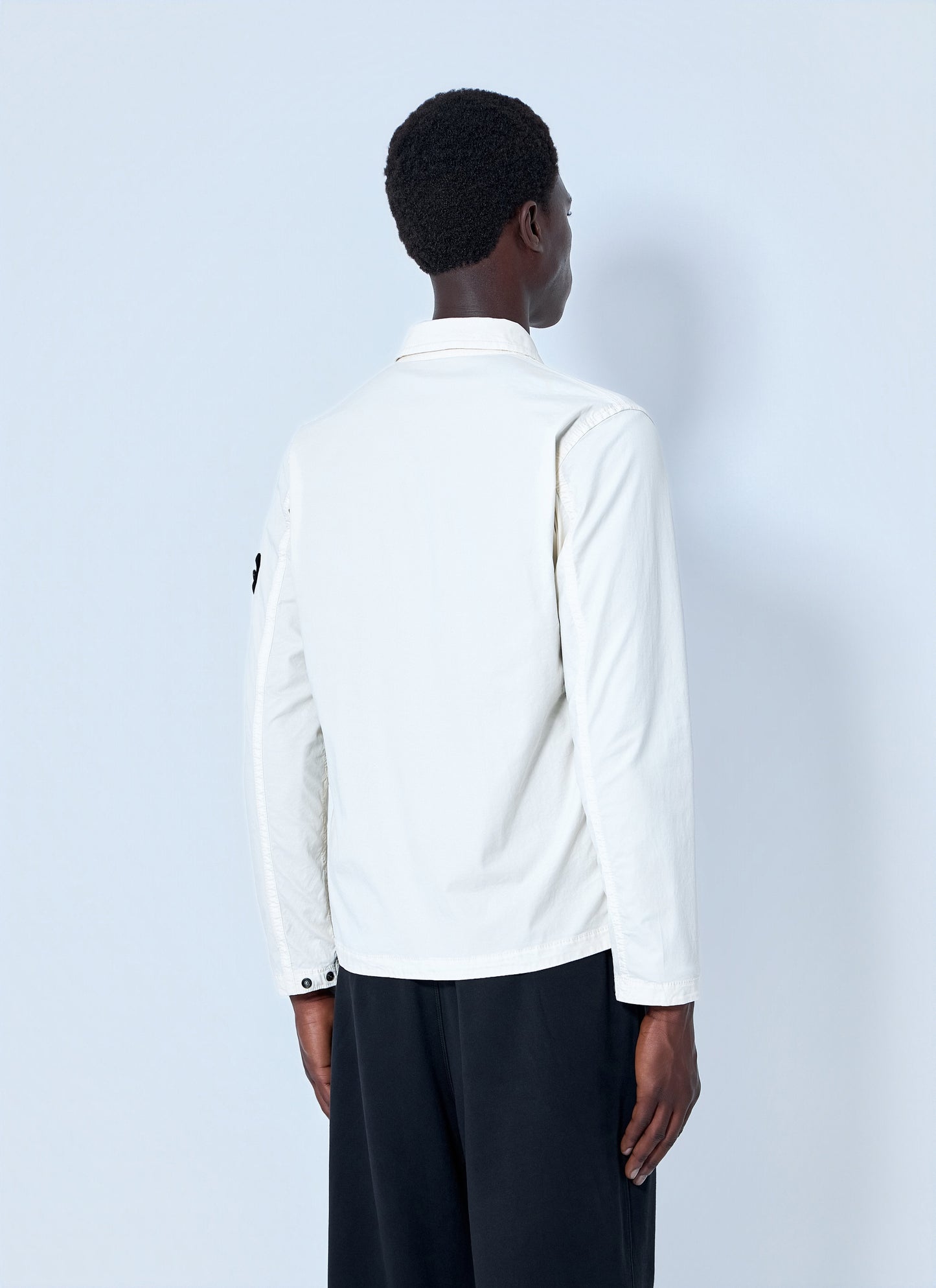 Stone Island Men Zip-Front Overshirt With Flap Pockets