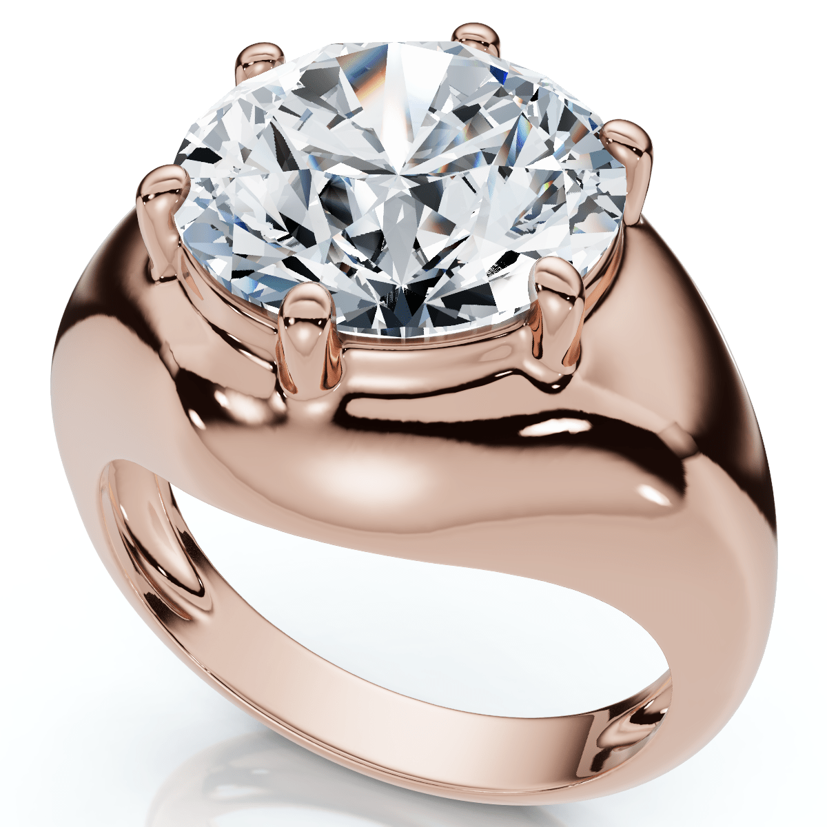 Certified 5Ct Bryn Diamond Solitaire Engagement Ring Lab Grown