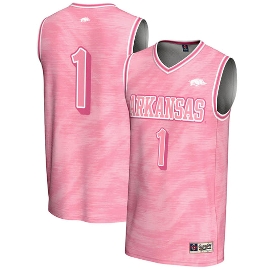 #1 Arkansas Razorbacks GameDay Greats Unisex Lightweight Basketball Jersey - Pink