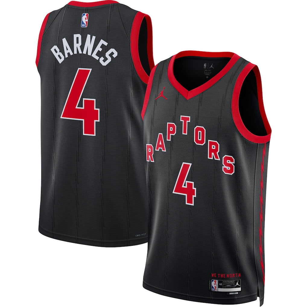 Scottie Barnes Toronto Raptors Swingman Jersey - Statement Edition - Black