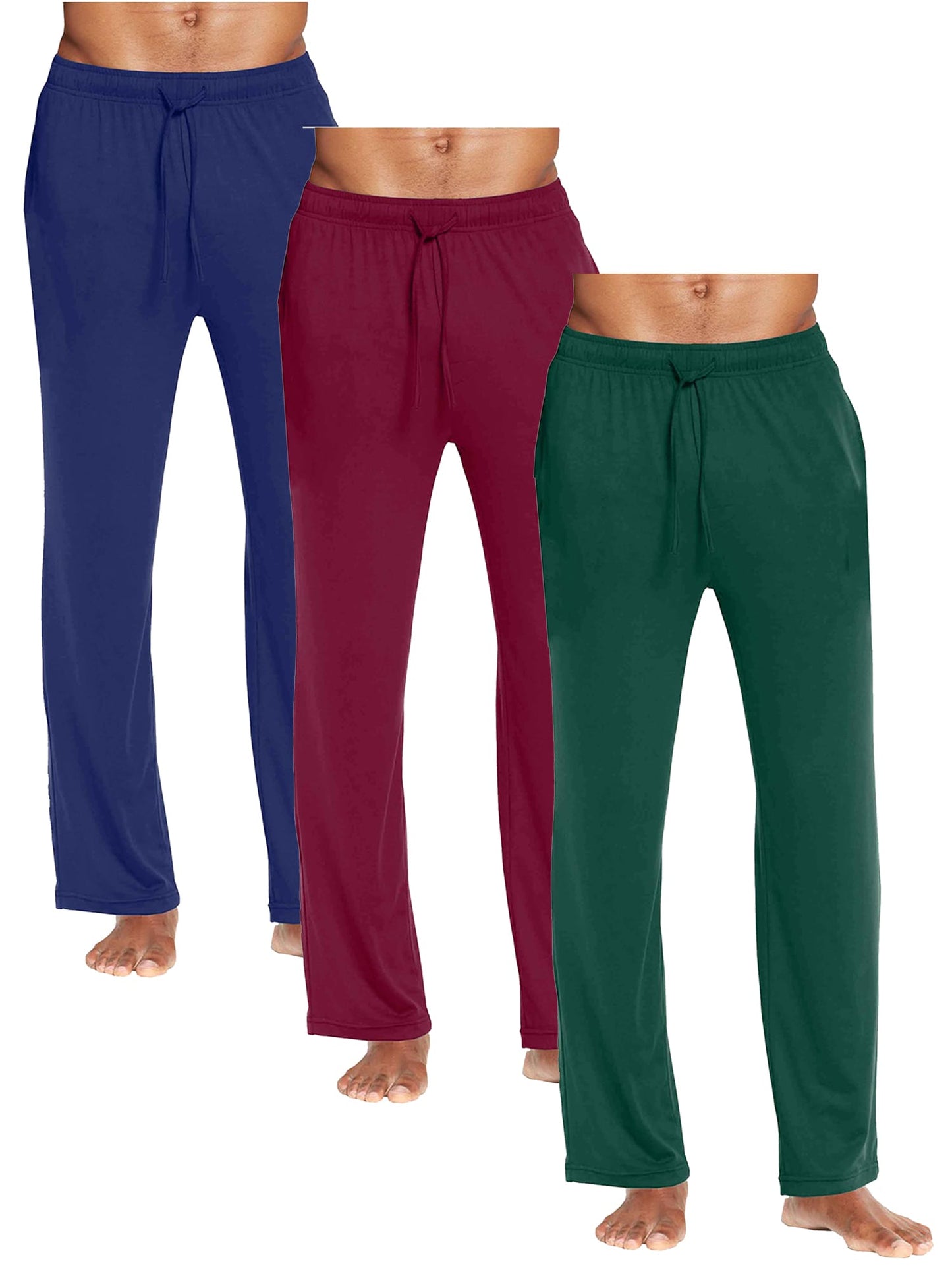 Blue Ice Men's  Modern  Fit Classic Lounge Pants-3 Pack