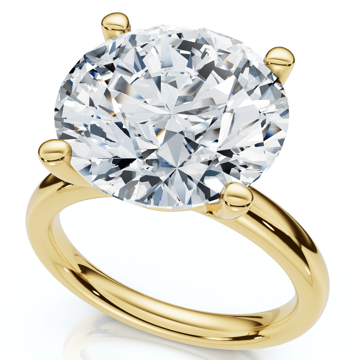 Certified 9Ct Aurora Solitaire Diamond Engagement Ring Lab Grown