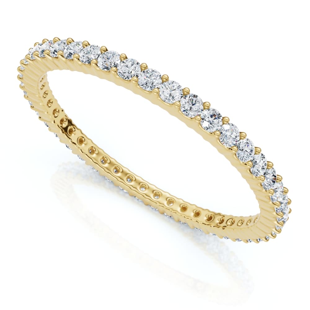 3/4Ct Diamond Eternity Ring 14k Gold or Platinum Wedding Band Lab Grown