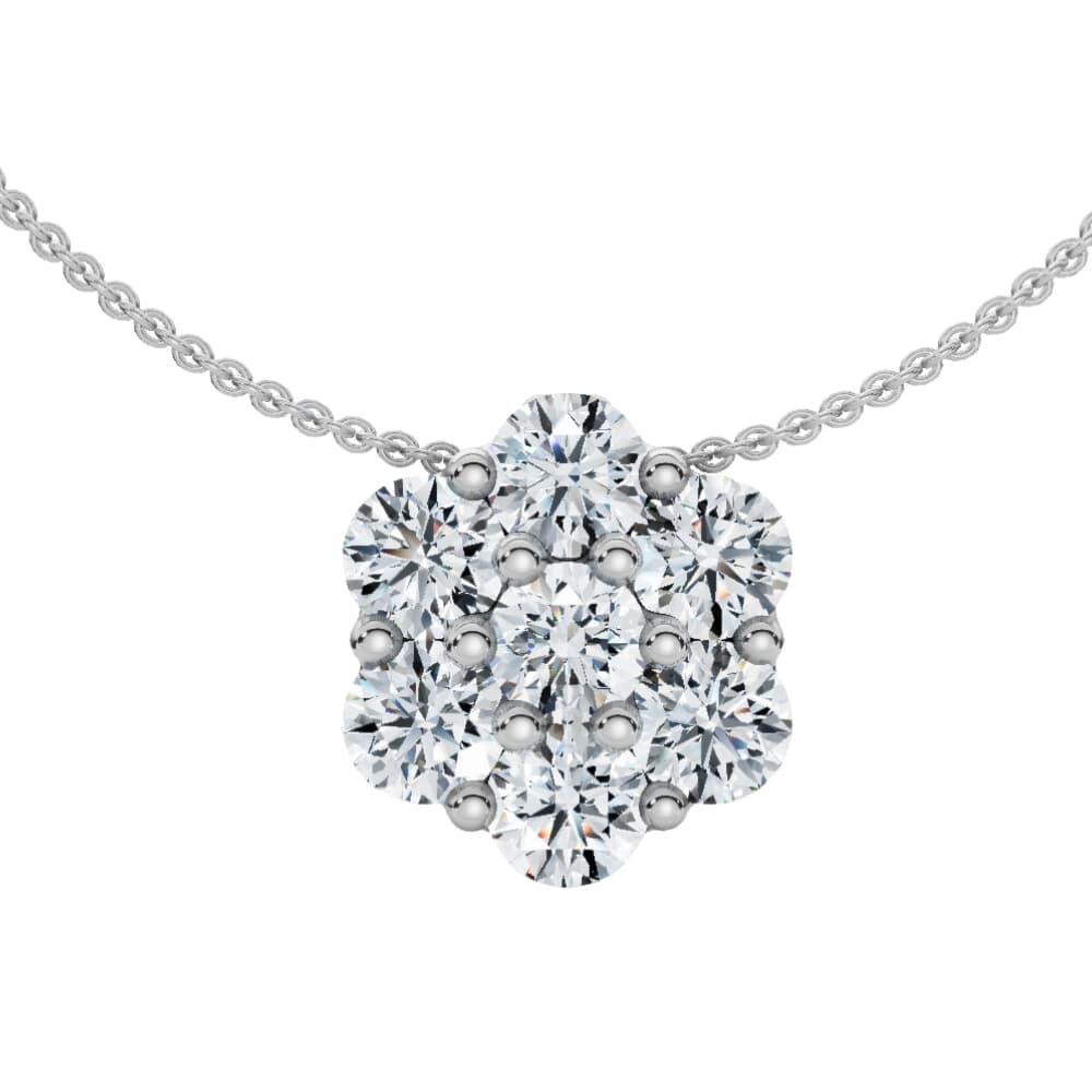1/2Ct Diamond Pendant Women's Necklace 14k Gold Lab Grown