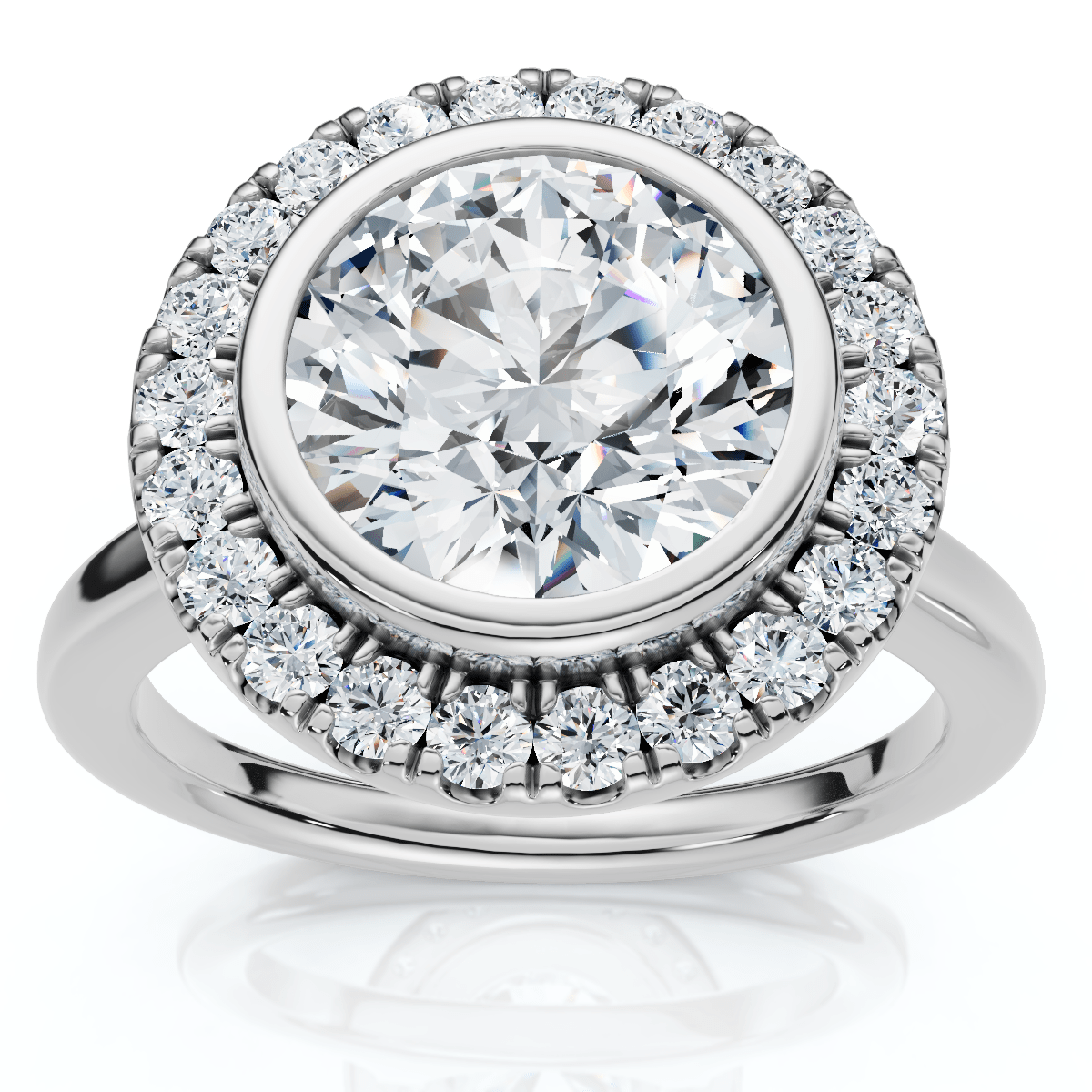 Certified 2 1/4Ct Claudia Diamond Engagement Ring 14k Gold or Platinum Lab Grown