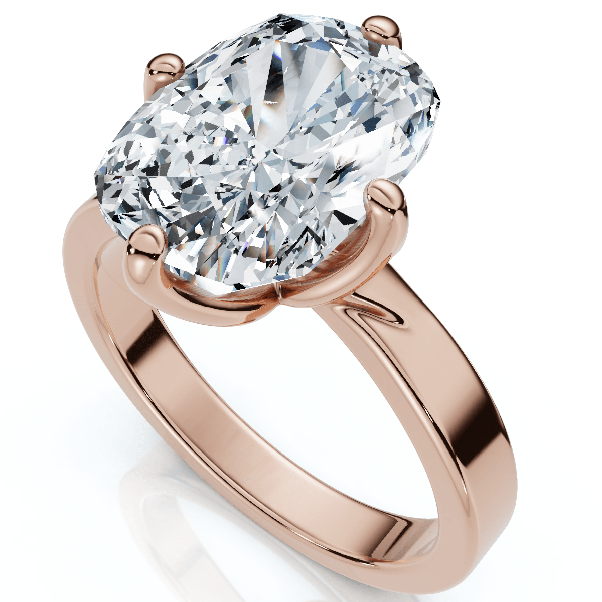 Certified 4Ct Elongated Cushion Diamond Cigar Band Engagement Ring Lab Grown